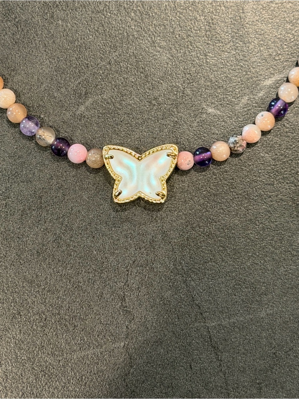 Kendra Scott Purple Butterfly Necklace - Picture 3 of 4